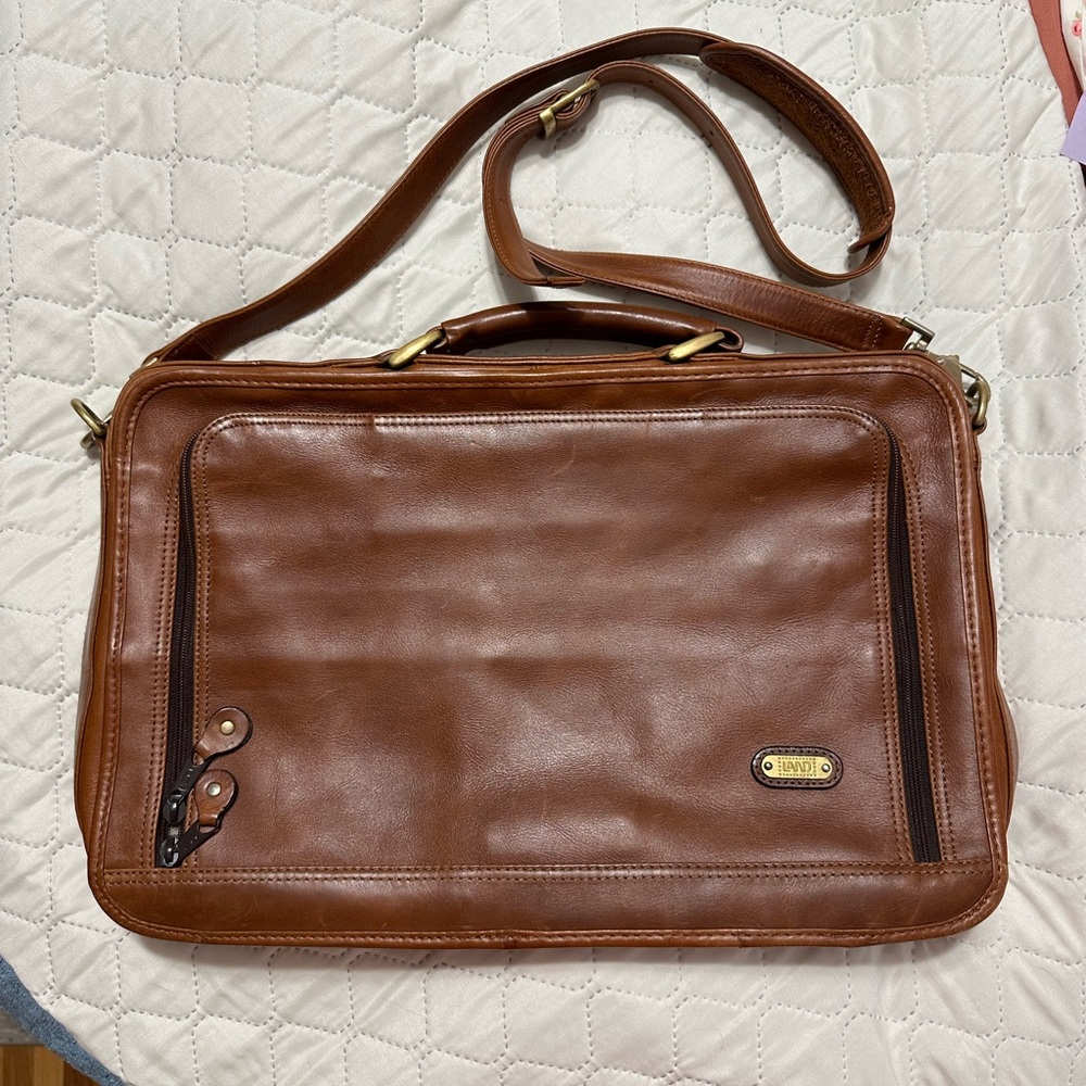 Vintage Land Leather Briefcase